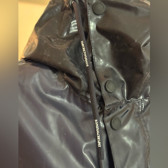 Authentic MENS Emporio Armani trench rain jacket & Belt Sz IT 48 Retail $1895 - Picture 5 of 13